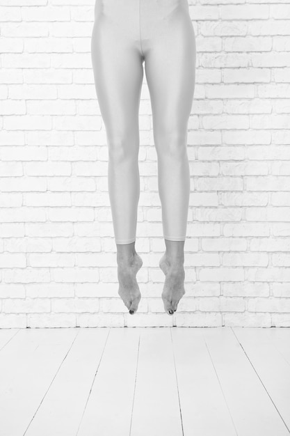Feet jump her ambition knows no bounds ballet dancers feet high\
jump her great ambition is to be a dancer
