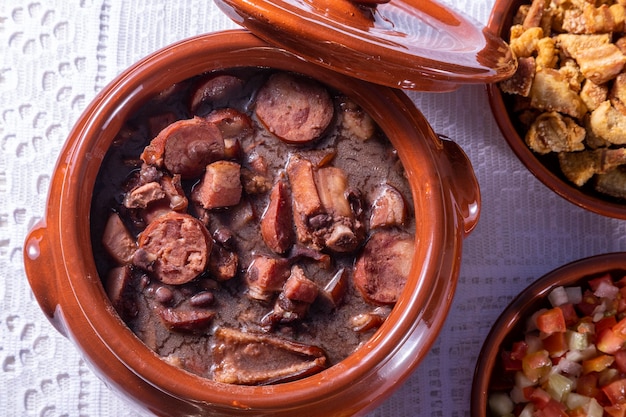 Feijoada, the Brazilian cuisine tradition and typical food.