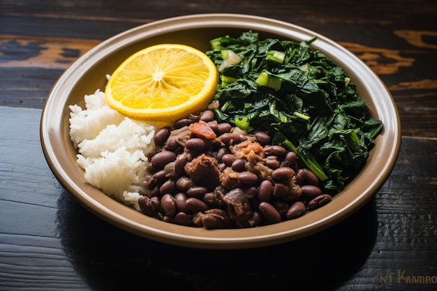 Feijoada Hartelijke Braziliaanse zwarte bonen en varkensvlees stoofpot