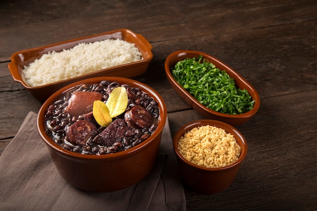 Photo feijoada a typical brazilian food