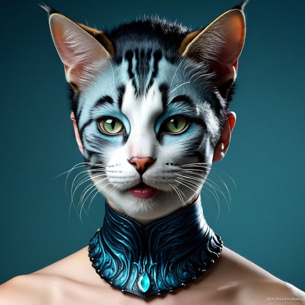 Photo feline fusion exploring human cat hybrids in fantasy and fiction