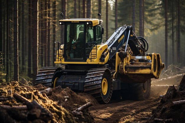 Feller Buncher in Forestry Industry Precision Best Feller Buncher photography