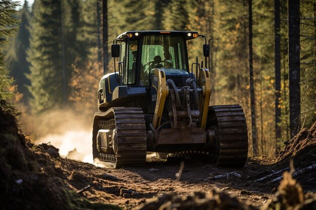 Feller Buncher Operating in Woodland Best Feller Buncher picture photography