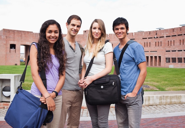 Fellow students posing