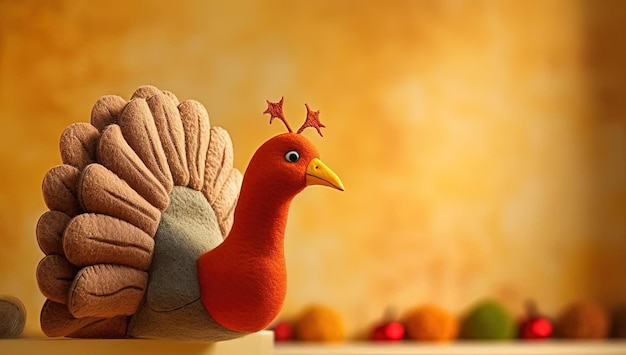 felt turkey thanksgiving wall decor