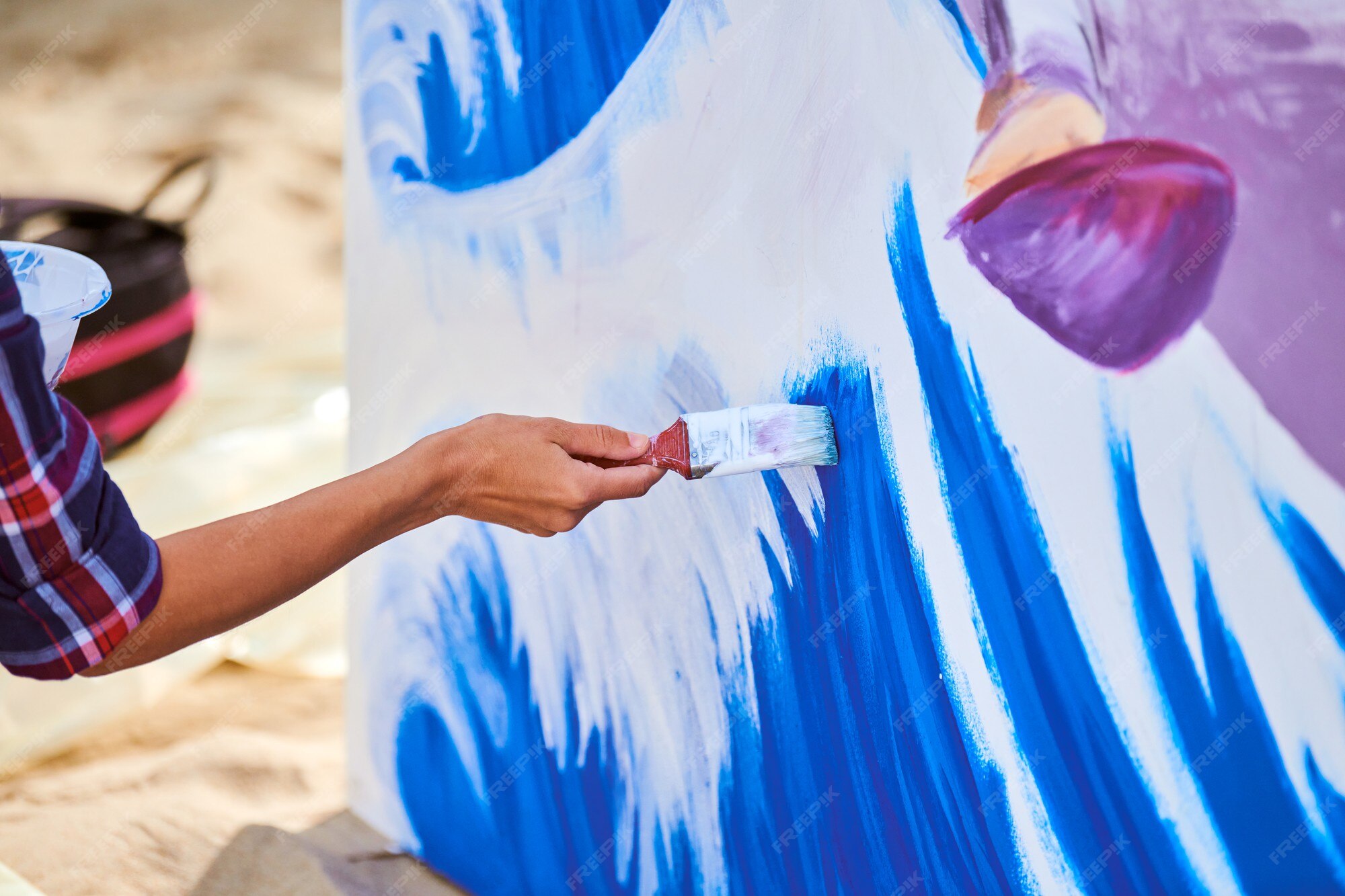 how to transfer drawing to large canvas