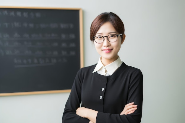 Female asian teacher Smart learning Generate Ai