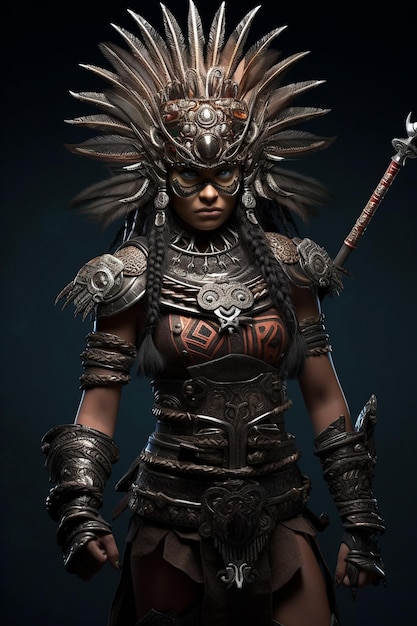 Female Aztec warrior