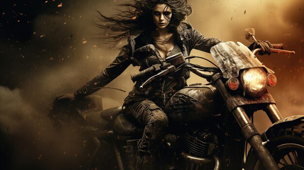 Female Biker