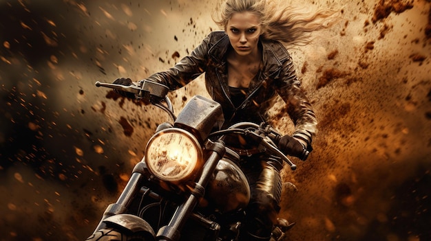 Female Biker