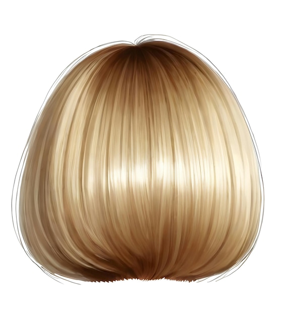 Female blond hairstyle