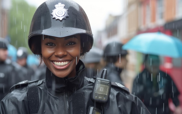 Photo female british police officer