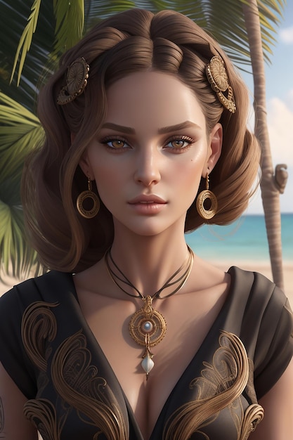 A female character Photo Ai Generated