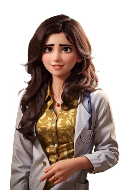 female doctor cartoon