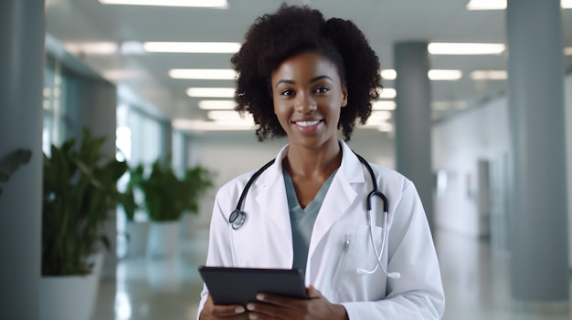 female doctor in hospital