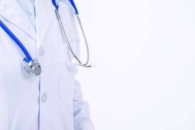 Female doctor portrait holding a stethoscope