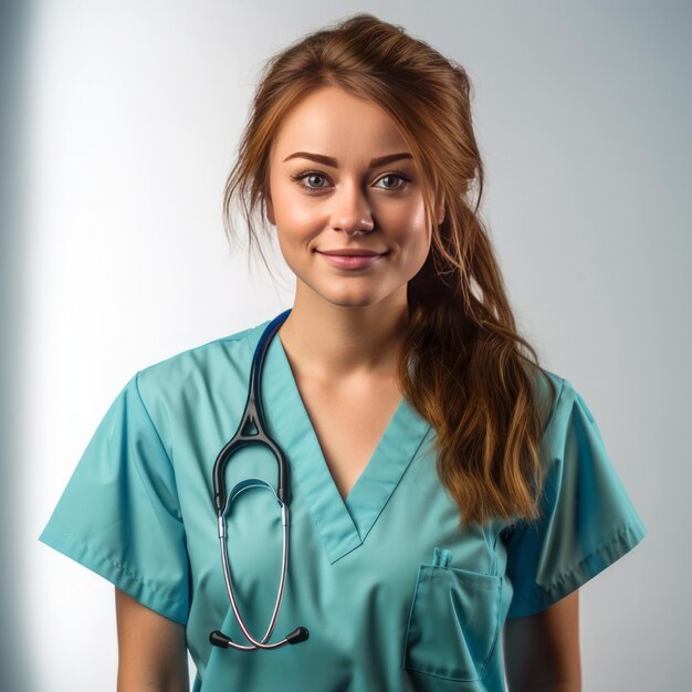 Premium ai image female doctor professional health care hospital