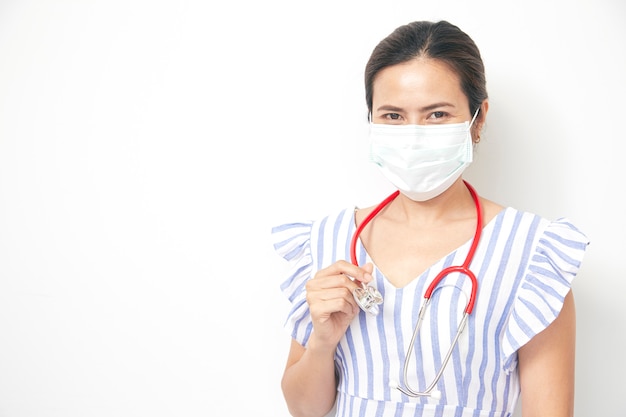 Female Doctor wearing mask