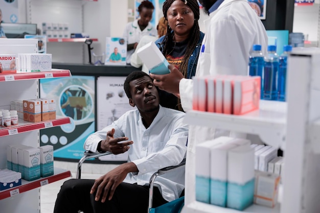 Female doctor working in laboratory