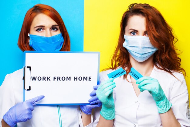 Female doctors asking to stay and work at home