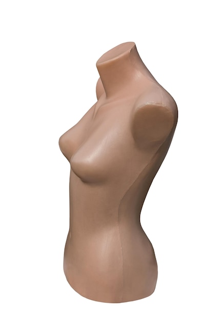 The female dummy isolated on a white background