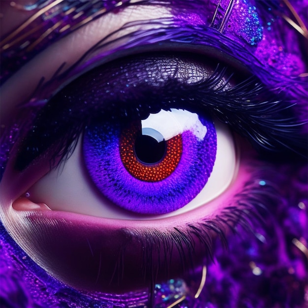 female eye makeup