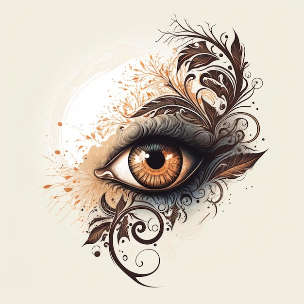 female eye for tattoo