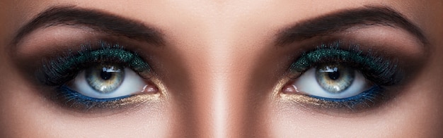 Female eyes with beautiful make-up