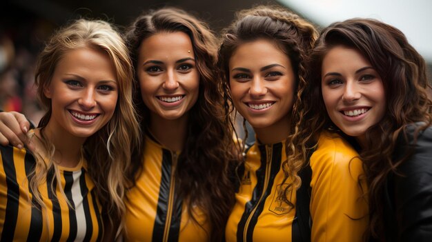 Female football fans Generative AI