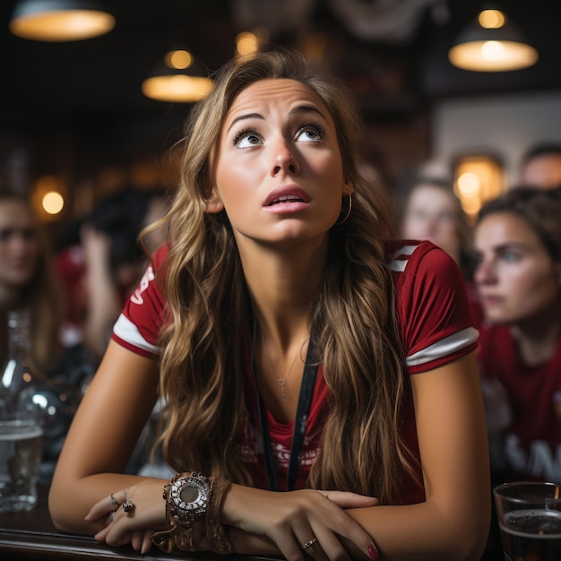 Женские футбольные фанаты
