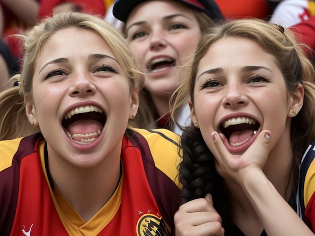 女性サッカーファン