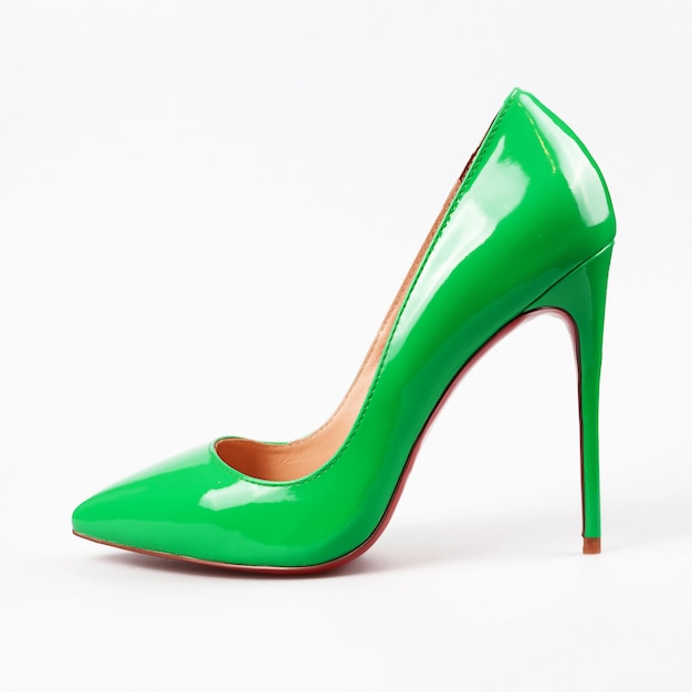 Female green shoes