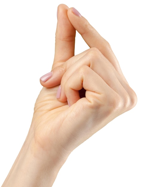 Female hand gesture