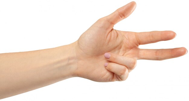 Женский жест рукой