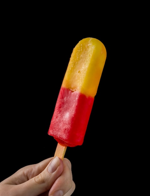 Female Hand Holding a Popsicle