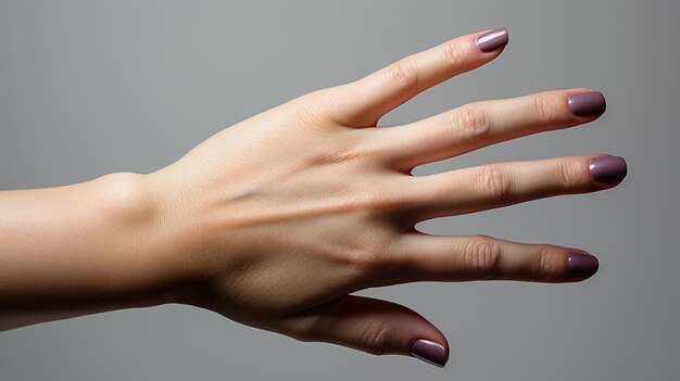 写真 manicuregenerative ai を持つ女性の手