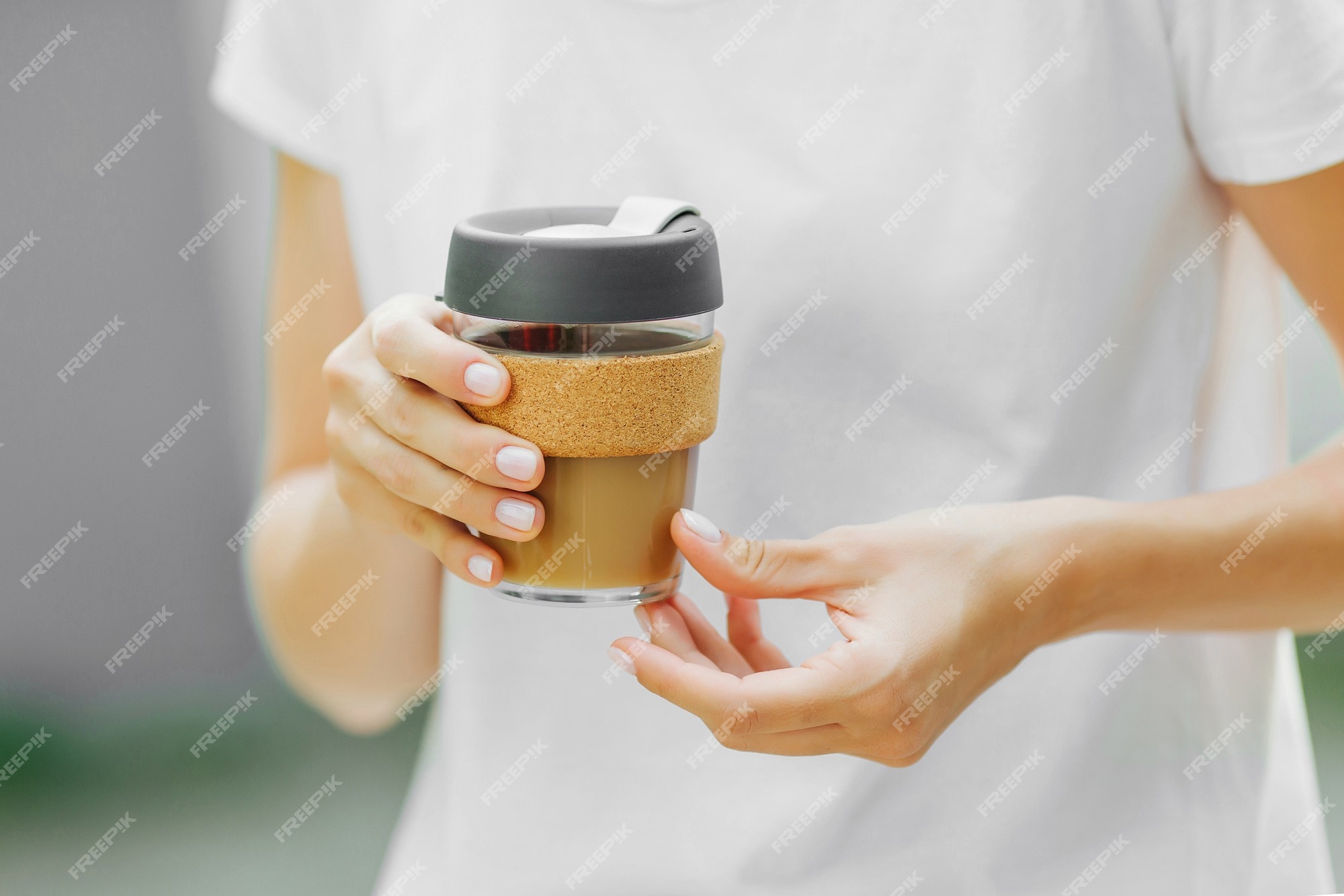 Reusable Glass Coffee Cup - Eco-Friendly Travel Mug