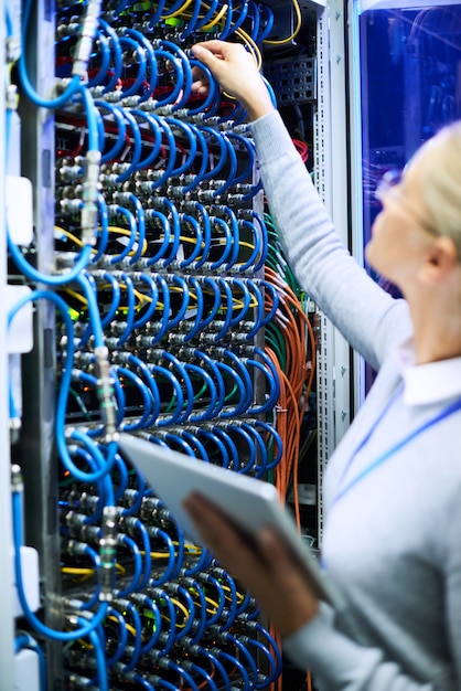 Female network engineer