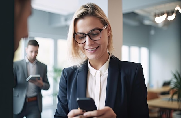 Female office worker