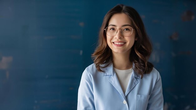 Female orthodontist working in dental office