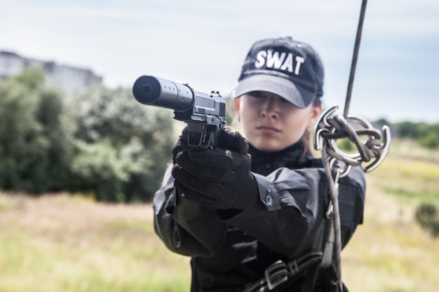 Женский полицейский SWAT