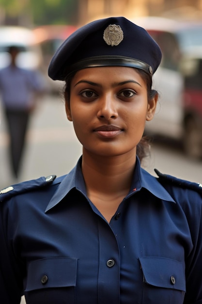 Foto agente di polizia femminile