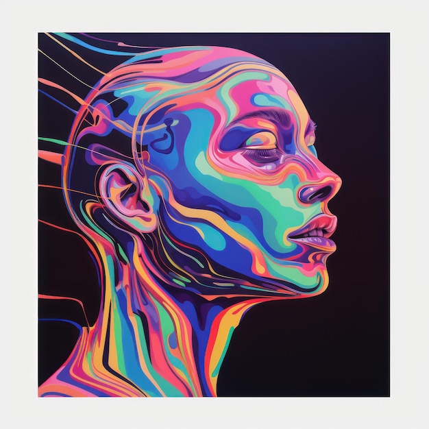 Poster arcobaleno femminile