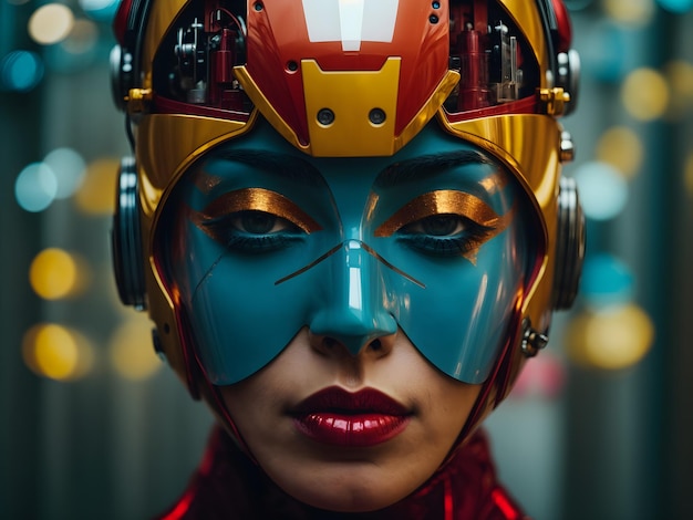 A Female Robot head