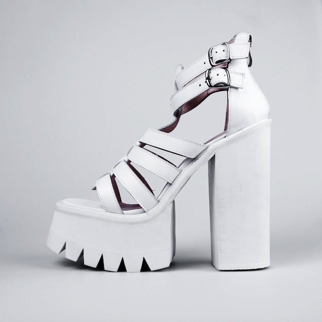 Female shoes in fashion concept