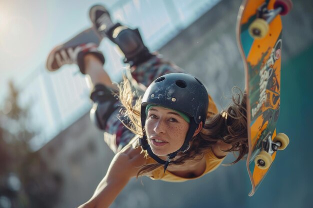 スケートボーディングの世界で ステレオタイプを破る 勇敢な女性