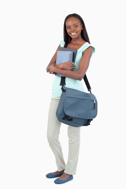 Female student about to attend class