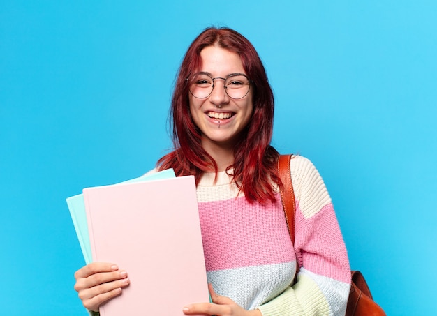 Female student in glasses