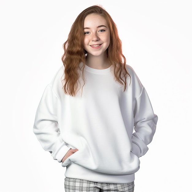 female sweatshirts mockup