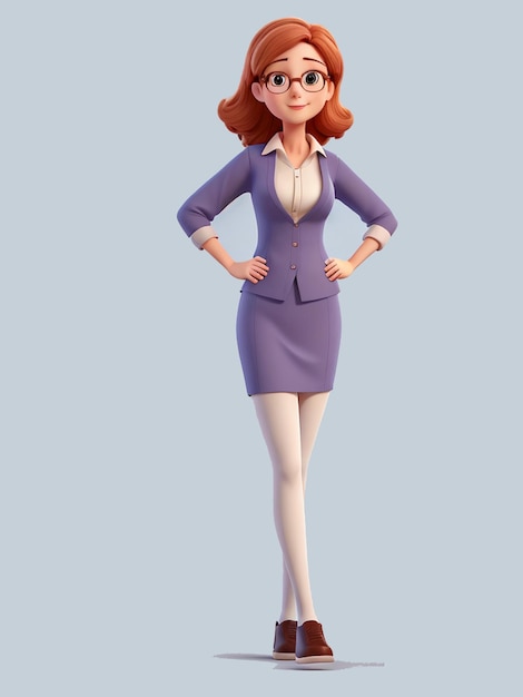 Female Teacher 3d Character